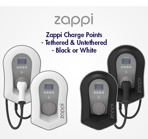 Zappi Charge Points Black or White