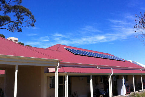Solar panel roof installation