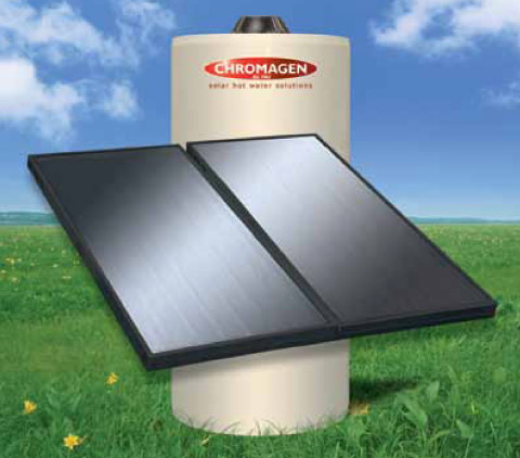 Solar hot water heater